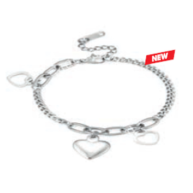 Atelier frattina 81 bracciale cuore argento
