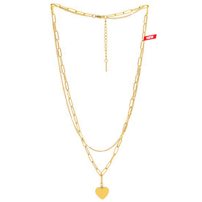 Atelier frattina 82 collana cuore doppia
