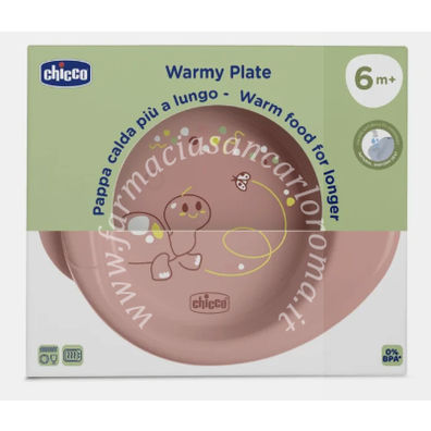 Chicco piatto pappacalda 6m+ rosa