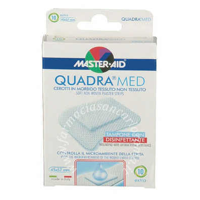 Cerotto master-aid quadra dermoattivo extra 10 pezzi