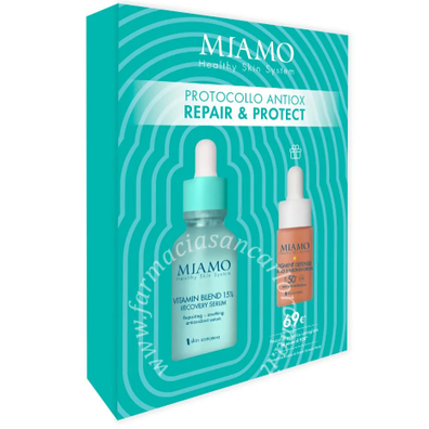 Miamo cofanetto 2025 skin immunity booster 1 vitamin blend 30 ml + 1 pigment defense 10 ml