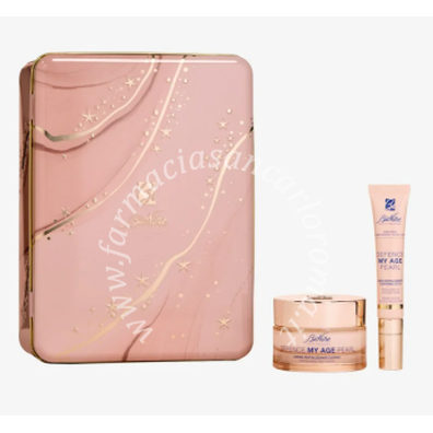 Defence my age pearl kit natale 2025 1 crema rivitalizzantegiorno 50 ml   1 siero rivitalizzante contorno occhi 15 ml