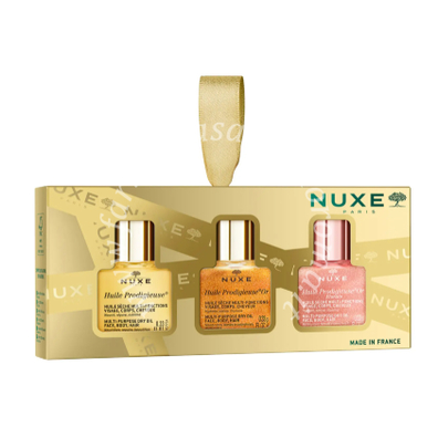 Nuxe mini coffret hp 2025 1 huile prodigieuse 10 ml + 1 huile prodigieuse or 10 ml + 1 huile prodigieuse or florale 10 ml