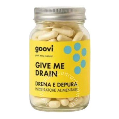 Goovi give me drain 60 capsule vegetali senza glutine naturalmente privo di lattosio