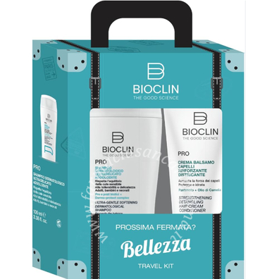 Bioclin pro kit bellezza shampoo dermatologico ultradelicato addolcente 100 ml+balsamo 100 ml