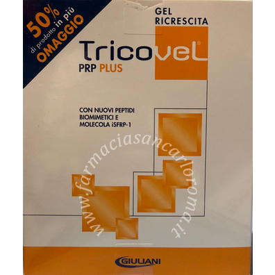 Tricovel prp plus gel ricrescita capelli 3 TUBETTI 15 ml