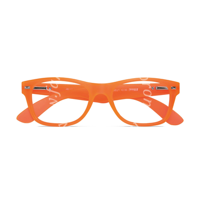 Occhiale da lettura premontato twins platinum jelly arancio +3,00 diottrie