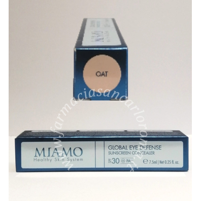 Miamo skin color care global eye defence peptide concealer spf30 oat shade