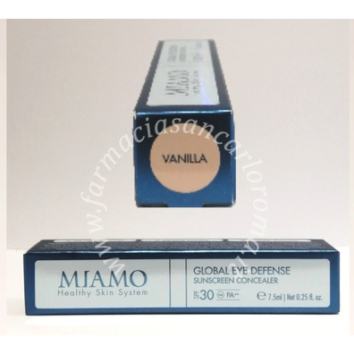 Miamo skin color care global eye defence peptide concealer spf30 vanilla shade