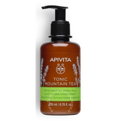 Apivita tonic mountain tea body milk 200 ml