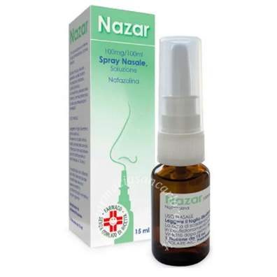 Nazar 100 mg/100 ml spray nasale 1 flacone da 15 ml in vetro