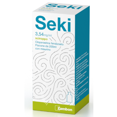 Seki 3,54 mg/ml sciroppo  3,54 mg/ml sciroppo 1 flacone 200 ml 