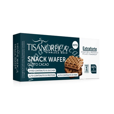 Tisanoreica snack wafer cacao 2 pezzi da 18 g