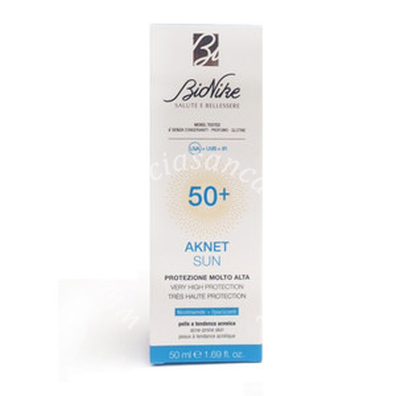 Aknet sun protezione molto alta spf50+ 50 ml