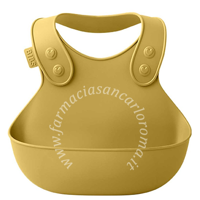 Bibs bavaglino tasca color mostarda impermeabile