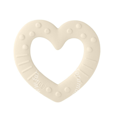 Bibs massaggia gengive baby bite cuore avorio
