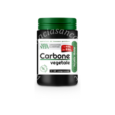 Sanavita carbone vegetale 60 compresse