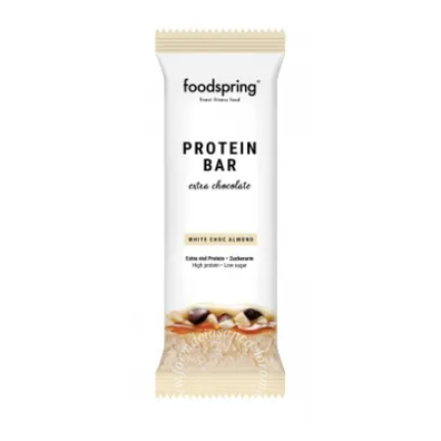 Foodspring protein bar extra chocolate white chocolate almond 45 g