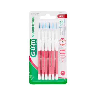 Gum bi-direction scovolini punta fine 6 pezzi
