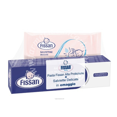 Fissan special pack salviettine 10 pezzi + pasta alta protezione 100 ml