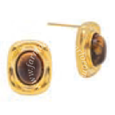 Atelier frattina 58 orecchino bottone oro tigre