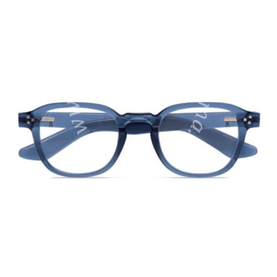 Occhiale da lettura premontato platinum giglio blu denim +3,50