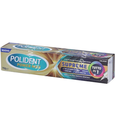 Polident power max supreme tutto in 1 crema adesiva protesi 70 g