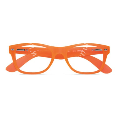 Occhiale da lettura premontato platinum jelly arancio +3,50