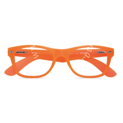 Occhiale da lettura premontato platinum jelly arancio +1,00