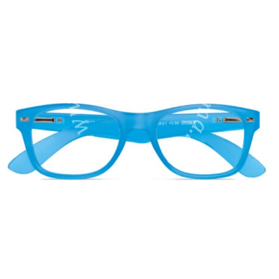 Occhiale da lettura premontato platinum jelly blu +1,50