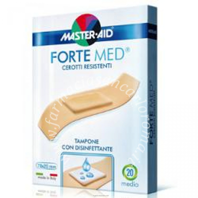 Cerotto master-aid forte med medio 20 pezzi