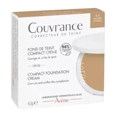 Avène couvrance fondotinta compatto naturale