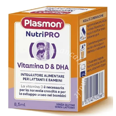 Plasmon nutripro vitamina d & dha 8,5 ml