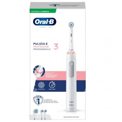 Oral-b pro 3 laboratory spazzolino elettrico + 2 refill