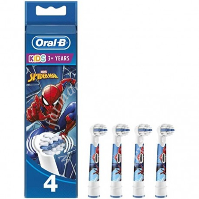 Oralb kids spiderman testine per spazzolino elettrico 4 pezzi