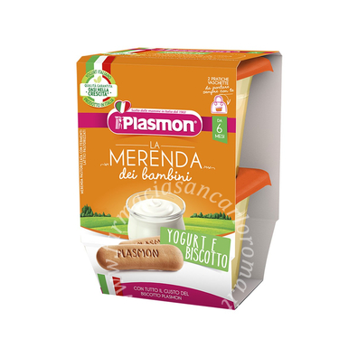 Plasmon omogeneizzato yogurt biscotto 120 g x 2 pezzi