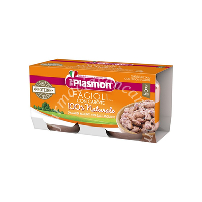 Plasmon omogeneizzato fagioli borlotti 2x80 g