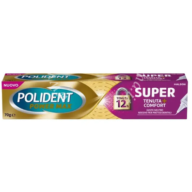 Polident Crema adesiva protesi dentali power max super tenuta+comfort 70 g