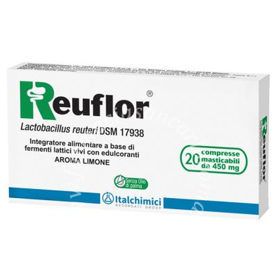 Reuflor 20 compresse masticabili aroma limone