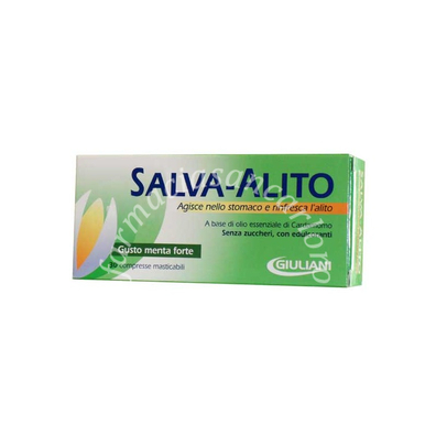 Salva alito menta forte 30 compresse