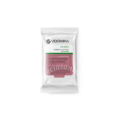 Vidermina clx attiva 15 salviette intime detergenti