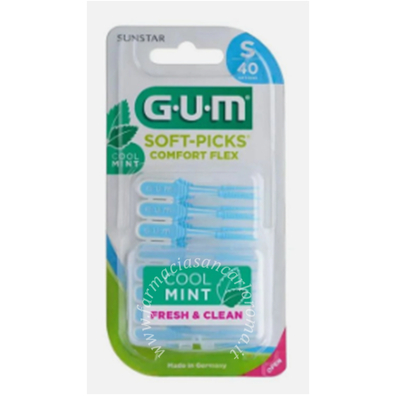 Gum soft pick comfort flex cool mint small scovolini 40 pezzi