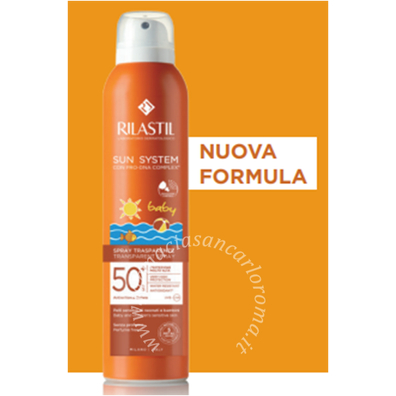 Rilastil sun system baby transparent spray spf50+ 200 ml