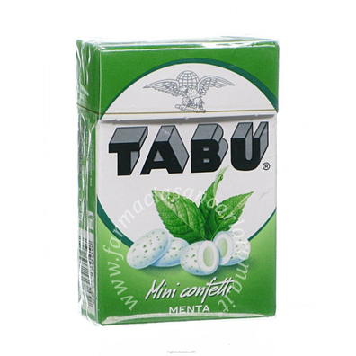 Tabu mini confetti menta hd 38 g