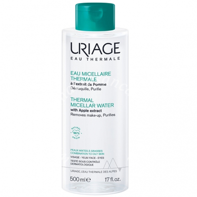 Uriage eau micellaire thermale pelli miste grasse flacone 500 ml