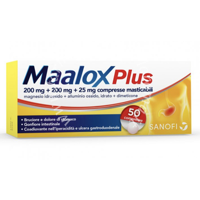 Maalox Plus 50 compresse masticabili