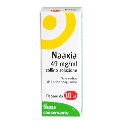 Naaxia 49 mg/ml collirio, soluzione  49 mg/ml collirio, soluzione flacone 10 ml 
