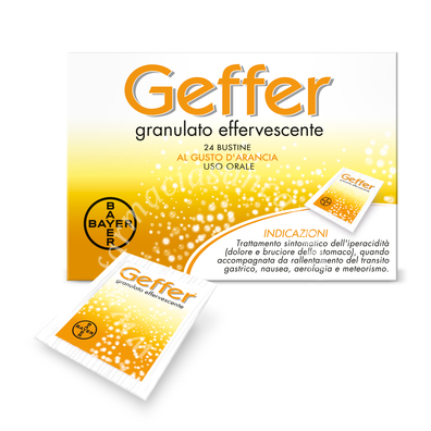 Geffer granulato effervescente granulato effervescente 24 bustine da 5 g